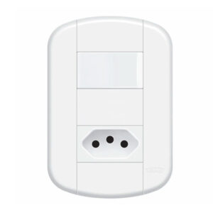 Interruptor simples/tomada 2P+T 10A BLANC