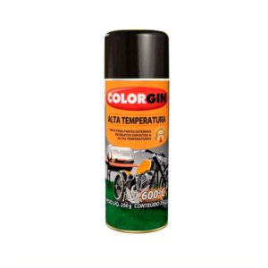 Tinta Spray Color Gin Alta Temp. PRETO FOSCO