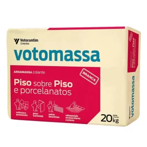 Argamassa Piso sobre Piso e Porcelanatos Branca Votoran 20Kg
