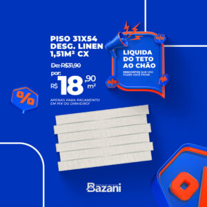 Piso 31x54 - Desg. Linen - 1,51M² CX