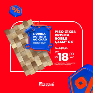 Piso 31x54 - Prisma Roble - 1,34M² CX