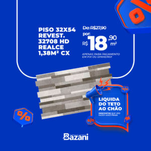 Piso 31x54 - Revest 32708 HD Realce - 1,38M² CX