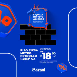 Piso 31x54 - Metro Petróleo - 1,58M² CX